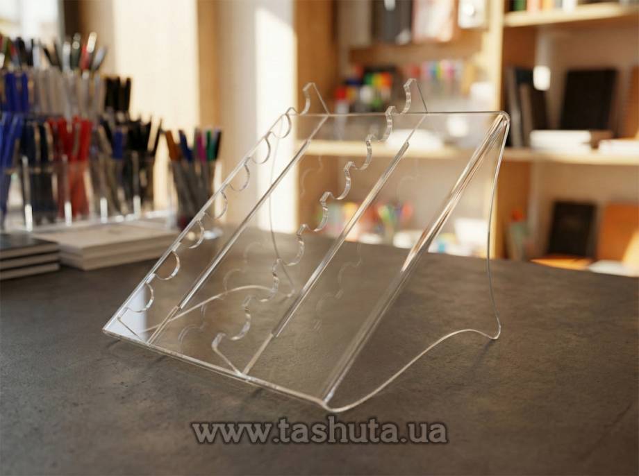 Clear Pen Holder for 8 pcs, 120x145x130mm