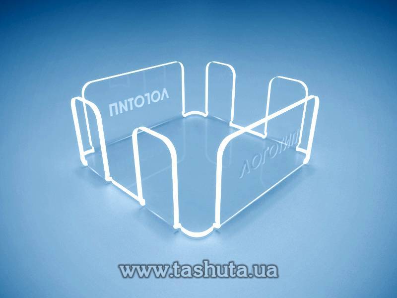 Napkin Holder with Logo 130x130x50mm