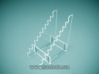 Akrylowa podstawka na długopisy na 10 szt., 120x135x130 mm
