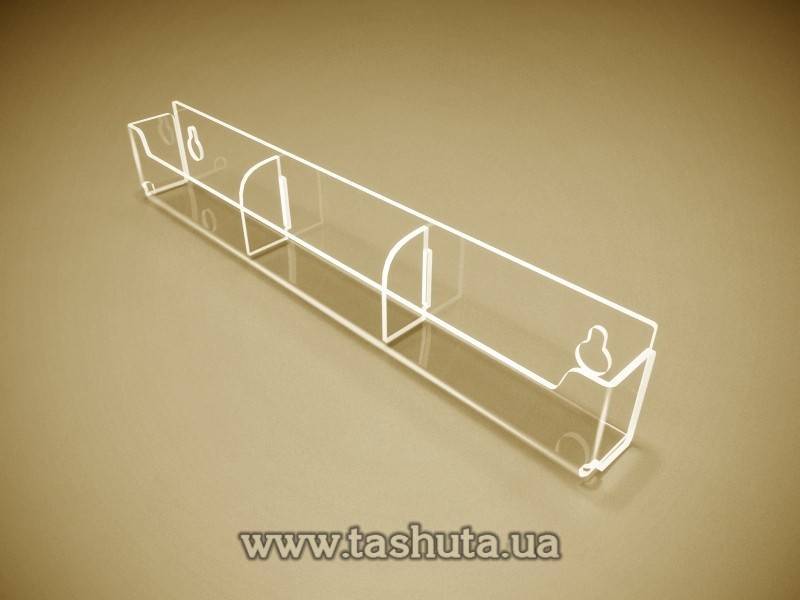Hanging Business Card Holder 90x50mm, 3 Compartments