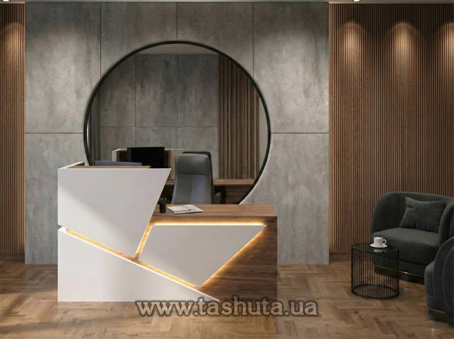 "Prism" Office Reception Desk, 180x120x62cm