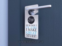 Hanger z grubego papieru z nadrukiem 200x90mm, nakład 2500 szt.