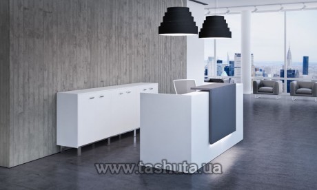 Modułowa lada recepcyjna, lada rejestracyjna, 120x110x74 cm