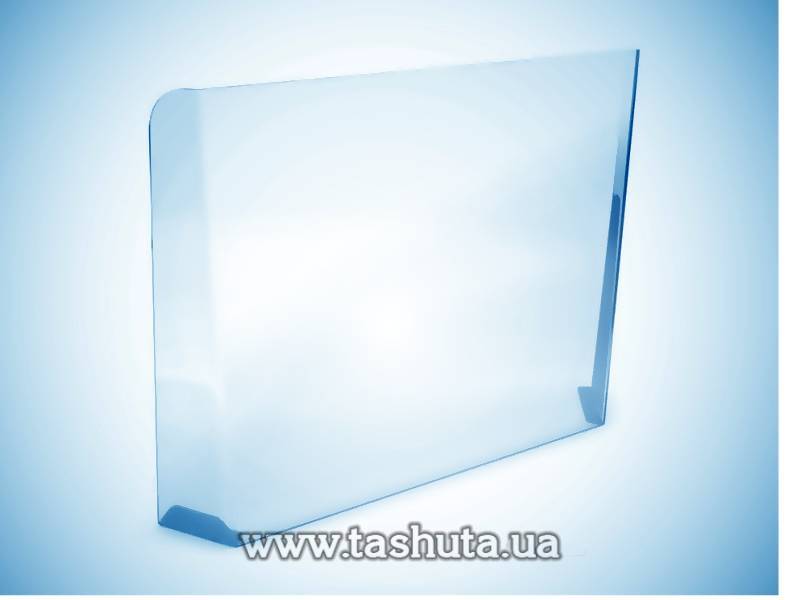 Shop Checkout Protective Barrier Screen Partition with Folded Edge 1000x720x240mm