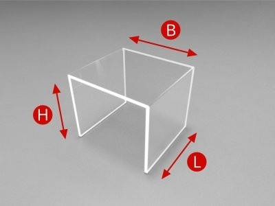 Горка под товар П-образная, H=60мм, L=60мм
