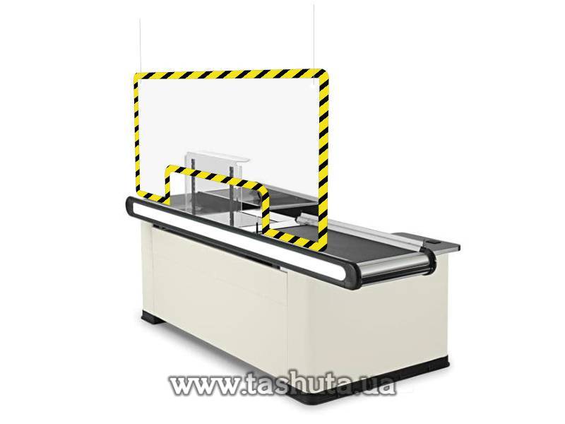 Hanging Protective Screen for Checkout Area 1200x760mm