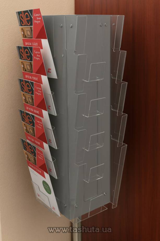 Rotating Brochure Stand, Three-Sided