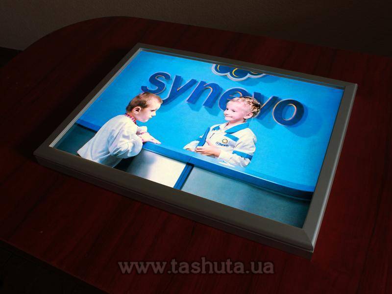 Slim Edge-Lit Frame Light Sign (Reinforced), B1 Format, Single-Sided