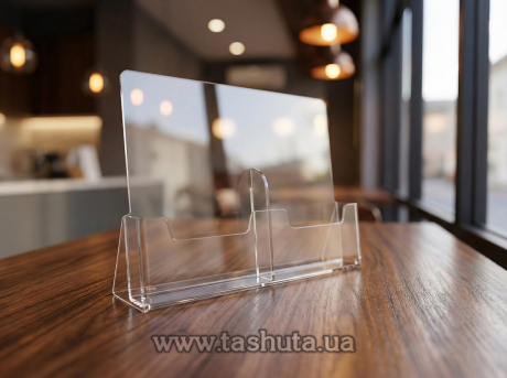 Настольная подставка под полиграфию на 2 ячейки А4 (210х297)