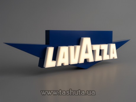 Kaseton świetlny kształtowy (lightbox) z literami przestrzennymi