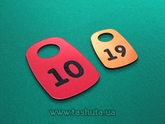 Numerek na klucze plastikowy 50x70 mm, dwustronny
