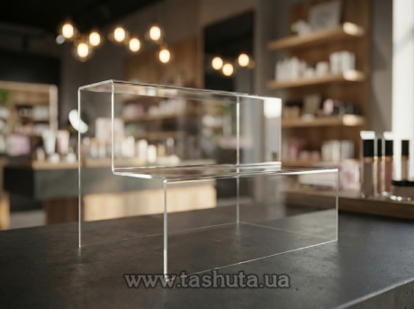 Горка под товар на 2 ступени, H=220мм, L=250мм