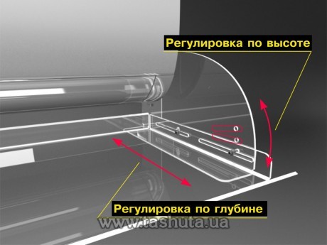 Ekran powietrzny (deflektor) klimatyzatora, szerokość 1000mm, z akrylu