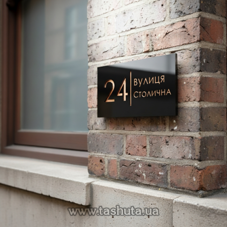 Уличная табличка двухслойная, 400х200 мм