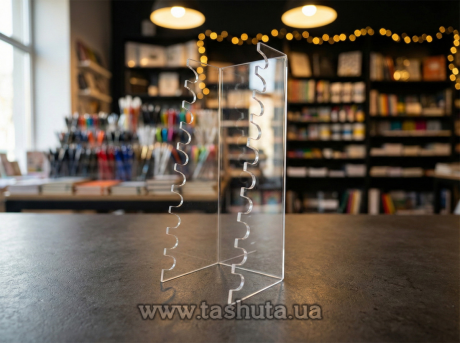 Подставка для ручек из оргстекла на 8 шт, 70х190х70 мм