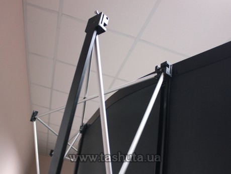 Угловой Pop-Up стенд 3x3(2,3x2,9м) + 3х4 (2,3x3,65м)