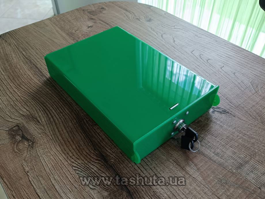 Narrow Lockable Acrylic Box for Money, Complaints and Suggestions 190x300x50mm