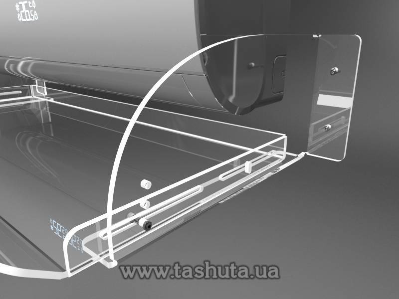 Acrylic Air Conditioner Air Screen (Deflector) 950mm Wide