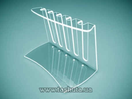 Plastikowa podstawka na długopisy na 5 szt., 145x85x75 mm