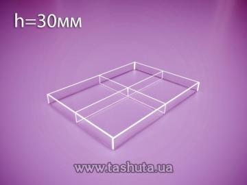Acrylic Box, Container 310x430x30mm with 4 Sections