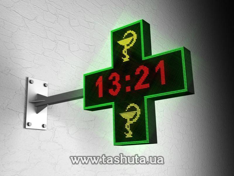 LED хрест багатокольоровий 960х960 мм