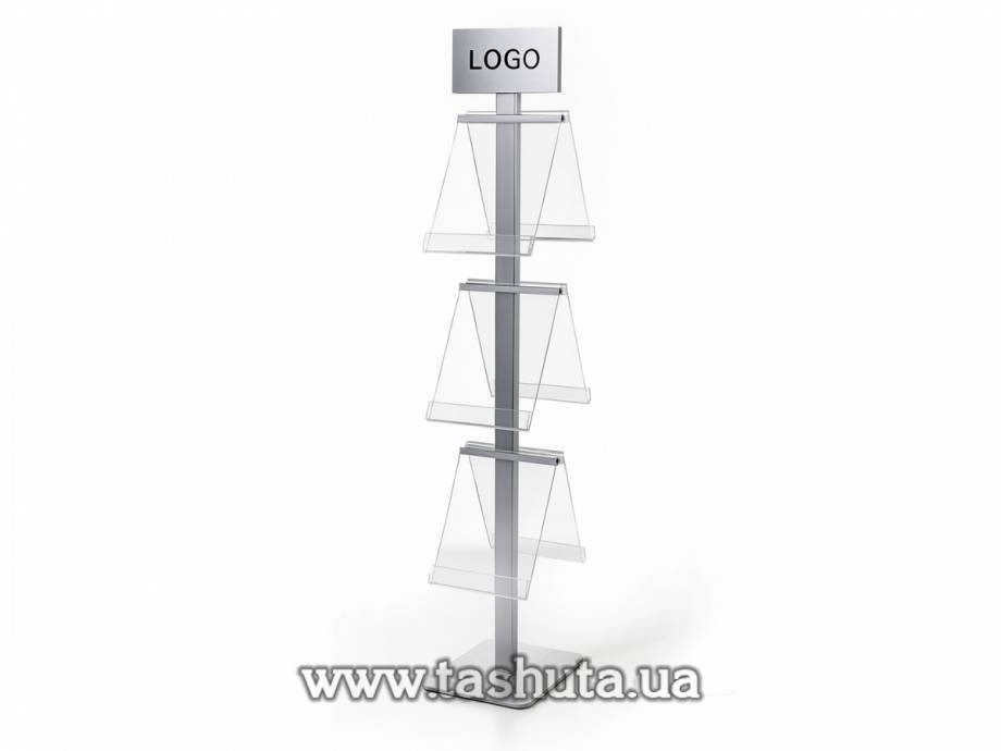 Literature Stand with 6 A4 Pockets