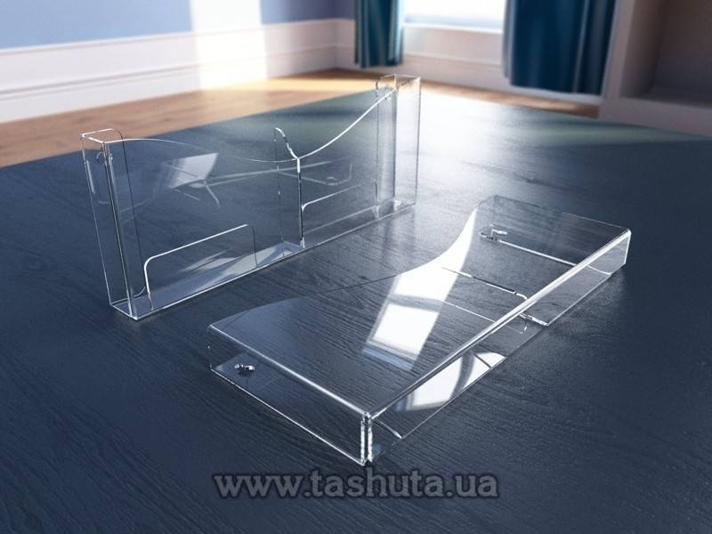 Deep Acrylic Pocket DL (99x210) x 2 Compartments