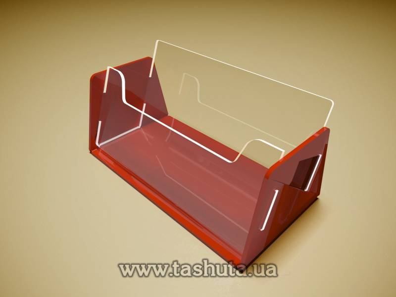 Business Card Holder with Coloured Base 90x50mm