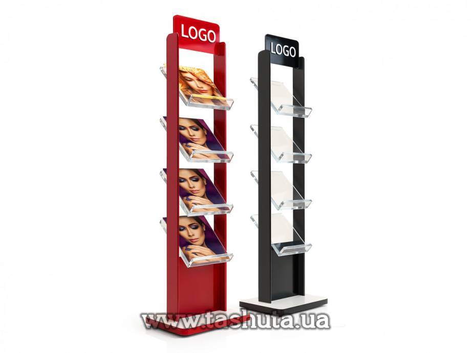 Chipboard Literature Stand, 4 A4 Pockets