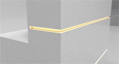 Reception Desk with Decorative Lighting, 130x110x70cm