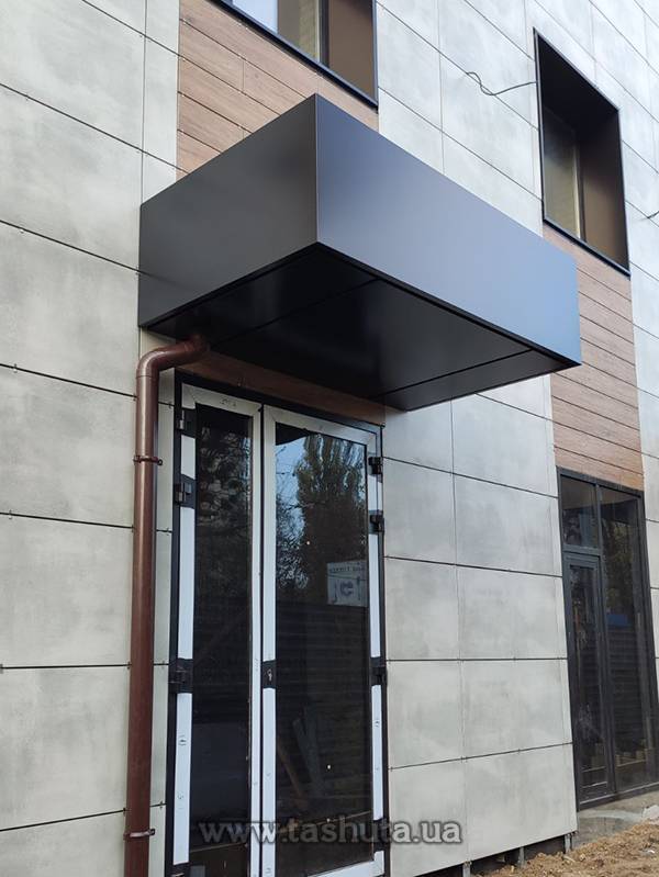 Rectangular Composite Entrance Canopy, 2000x500x1200mm