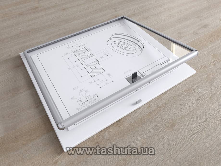 Information Board with Glass and Lock, 420x600mm