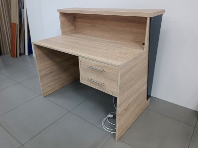 Front Desk with Decorative Lighting, 125x110x75cm