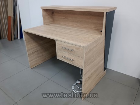 Lada recepcyjna z podświetleniem dekoracyjnym, 125x110x75 cm