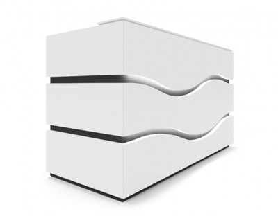 Illuminated Registration and Reception Desk, 150x110x80cm