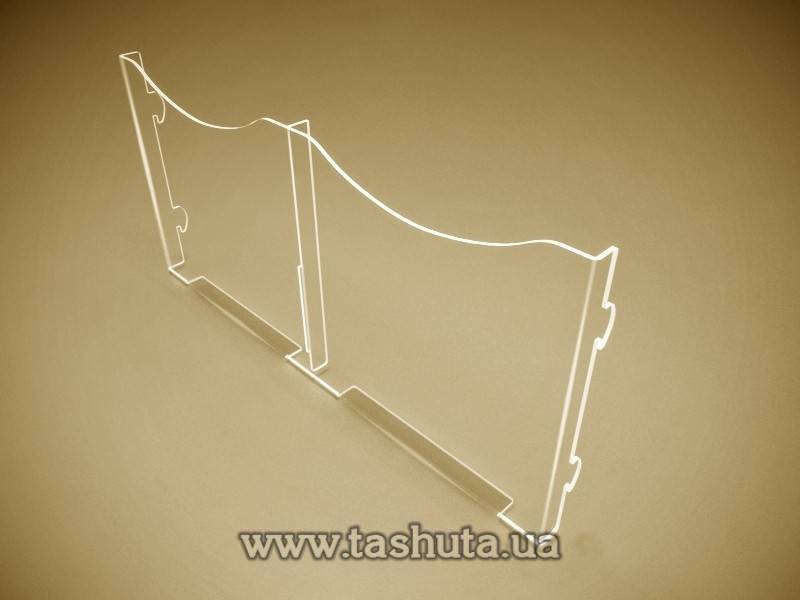 Plastic Board Pocket with Studs A5 (148x210) x 2 Compartments