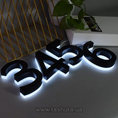 Объемные световые буквы с подсветкой торцов, h-250мм