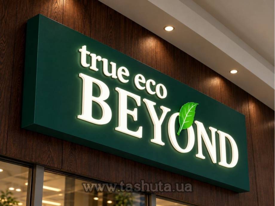 LED Sign with Applied Acrylic Letters