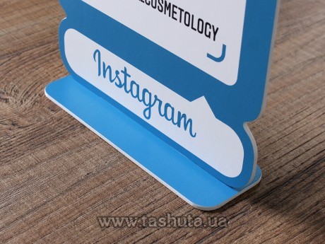 Tabliczka na Instagram z kodem QR z PCV 350x440mm