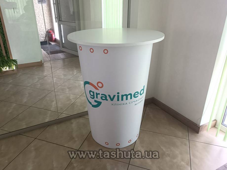 Printed Reception Desk 700x700mm