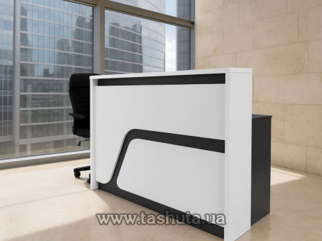 Ресепшн стойка &quot;Комфорт&quot;, офисная стойка с подсветкой, 120х110х75 cм
