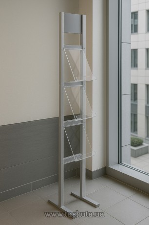 Stojak na materiały drukowane „Schodki” na 3 kieszenie A4