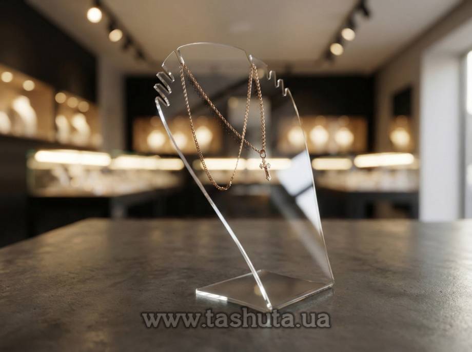 "Neck" Jewellery Display for 4 Pendants 150x240mm