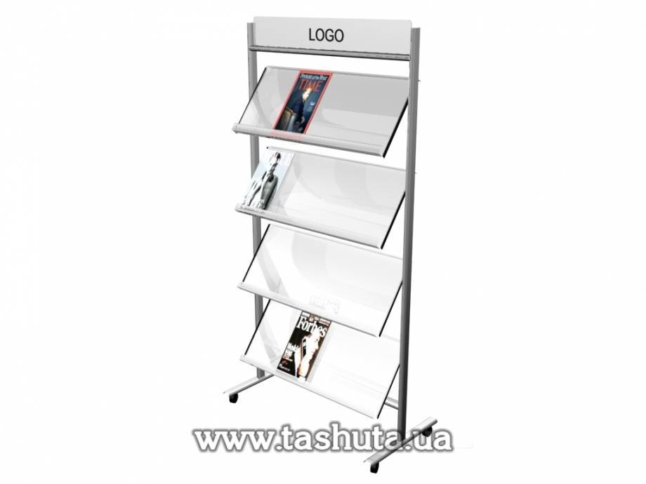 VIP Literature Stand, 4 Pockets A4x4