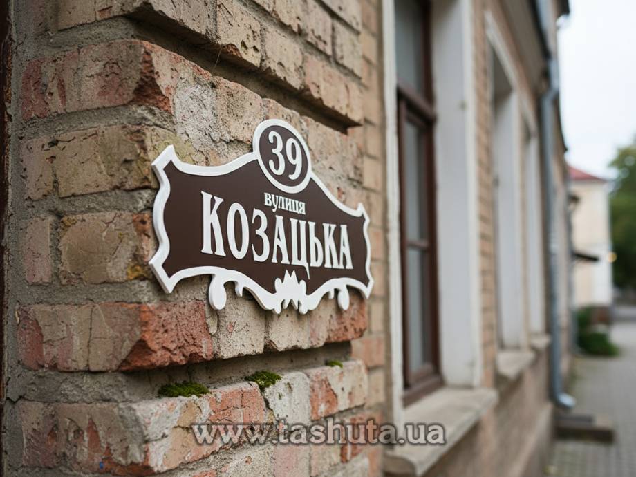 House Street Name Sign, 500x250mm