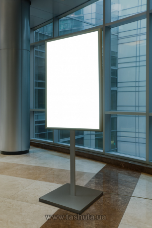 Рекламно-информационная стойка с фреймлайтом, 500х700мм (В2)