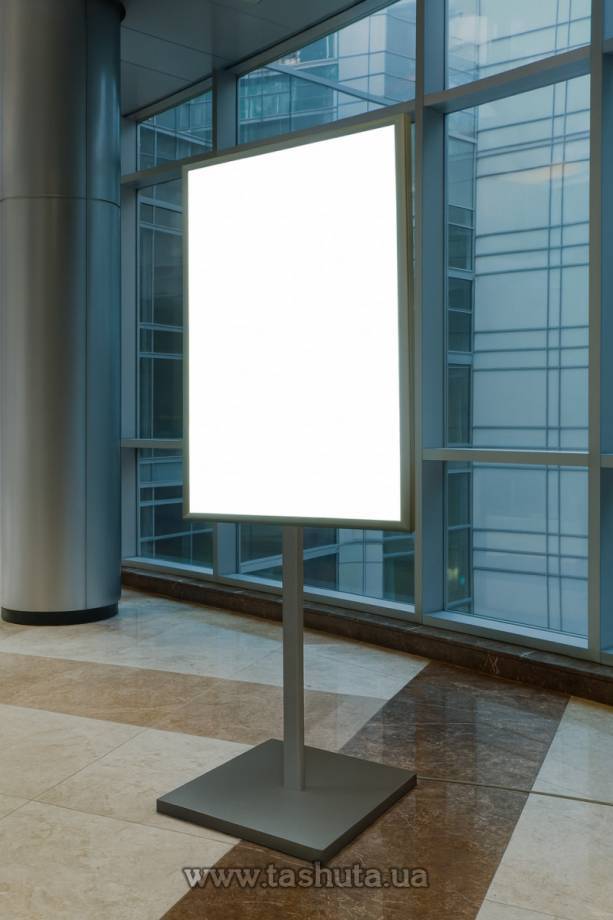 Advertising and Information Stand with Frame Light, 500x700mm (B2)