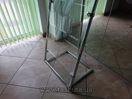 Stojak na ulotki i flaery kombinowany, 4 piętra