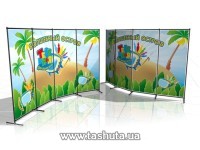 Konstrukcje kombinowane Ścianka reklamowa (Press Wall, Brand Wall) 2x1m