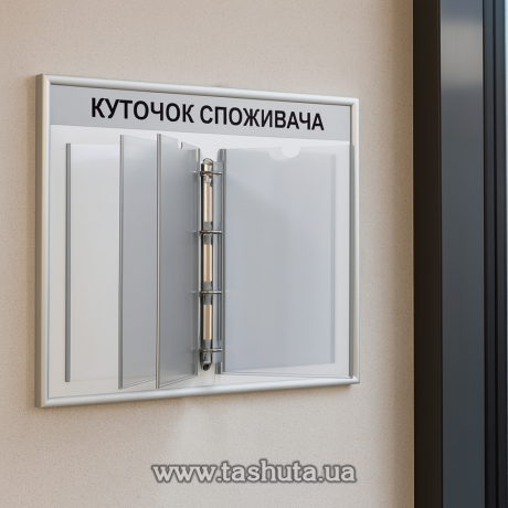 Інформаційний стенд у вигляді книги А4 560х420 мм